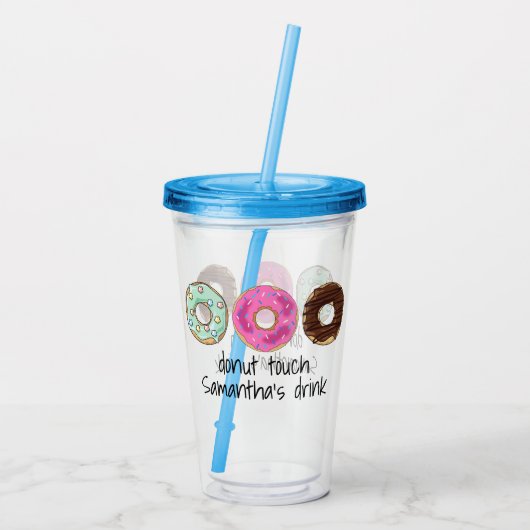 Donut Thapu Acryltumbler Acryl Drinkbeker (Achterkant)