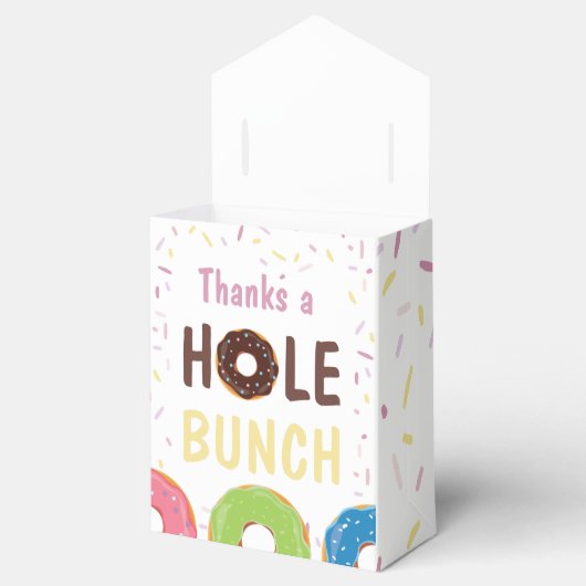 Donut the Birthday Party Guest Bedankt Bedankdoosjes (Geopend)