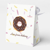 Donut the Birthday Party Guest Bedankt Bedankdoosjes (Achterkant)