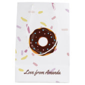 Donut the Birthday Party Guest Bedankt Medium Cadeauzakje (Achterkant)