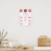Donut Thed Baby's eerste verjaardag Poster van mij (Keuken)