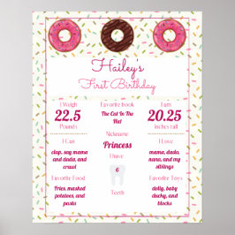 Donut Thed Baby's eerste verjaardag Poster van mij