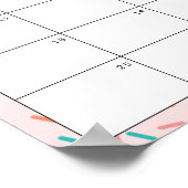 Donut Thema Baby shower Raad de vervaldatum Poster (Hoek)