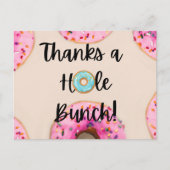 Donut thema Bedankt kaarten (Voorkant)