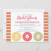 Donut thema bruids douche uitnodiging (Voorkant)