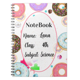 Donut thema esthetisch notitieboek