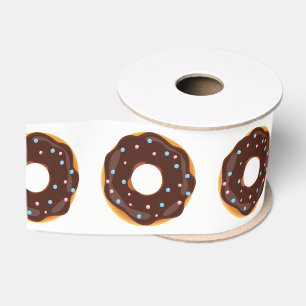 Donut thema Verjaardagsfeestje Grosgrain Lint