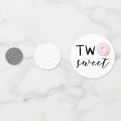 Donut Theme Two Sweet Verjaardagsfeestje Confetti (Voorkanten)