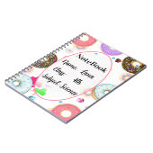 Donut themed aesthetic notebook notitieboek (Linkerzijde)