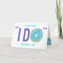 Donut Thenge Ik ben mijn Bridesmaid voorstel Kaart