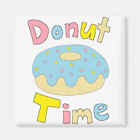Donut Time Magneet (Voorkant)