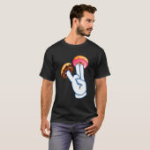 Donut Twee In Roze Shocker Mannen Vrouwen T-shirt (Voorkant volledig)