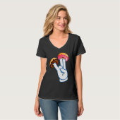 Donut Twee In Roze Shocker Mannen Vrouwen T-shirt (Voorkant volledig)