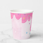 Donut twee zoete 2e verjaardag papieren kopjes papieren bekers (Rechts)