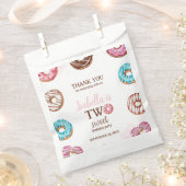 Donut Twee Zoete Meisje Sprinkles Bedankzakje (Geknipt)