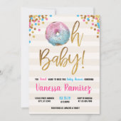 Donut Twins Neutraal baby shower Invitation Kaart (Voorkant)