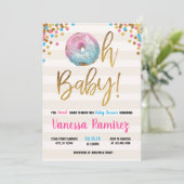 Donut Twins Neutraal baby shower Invitation Kaart (Staand voorkant)