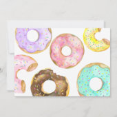 Donut Two Sweet 2e Verjaardag Meisje Schattigee Pa Kaart (Achterkant)