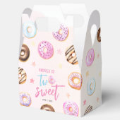 Donut Two Sweet Girl 2e verjaardag Bedankdoosjes (Geopend)