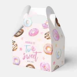 Donut Two Sweet Girl 2e verjaardag Bedankdoosjes