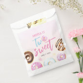 Donut Two Sweet Girl 2e verjaardag Bedankzakje (Gezegeld)