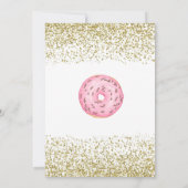 Donut Two Sweet Gold Sprinkles 2e verjaardag Kaart (Achterkant)