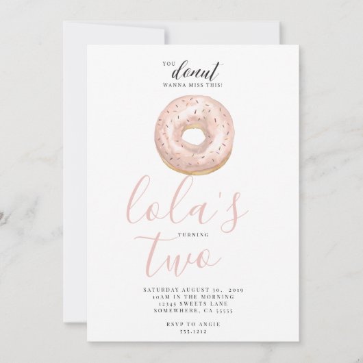 DONUT UITNODIGING (Voorkant)