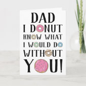 Donut Vaderdag Kaart (Voorkant)