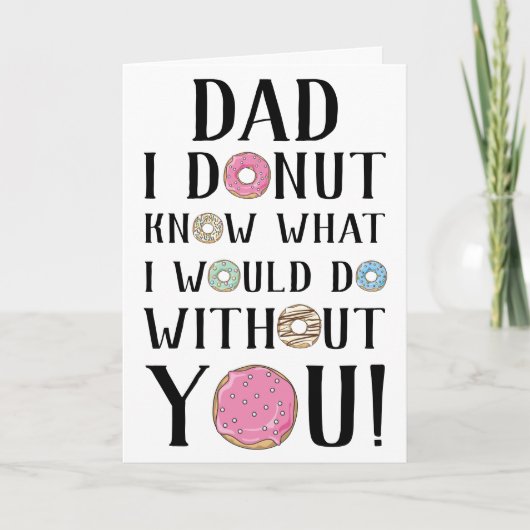 Donut Vaderdag Kaart (Voorkant)