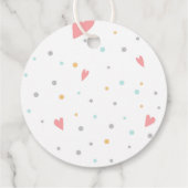 Donut Valentijn Classic Round Sticker Bedankjes Labels (Achterkant)