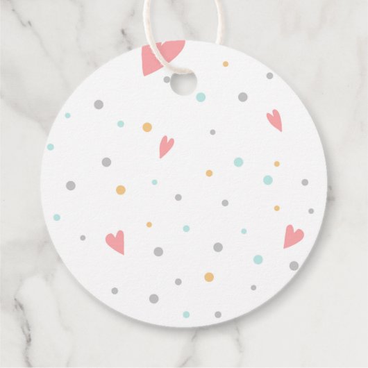 Donut Valentijn Classic Round Sticker Bedankjes Labels (Achterkant)
