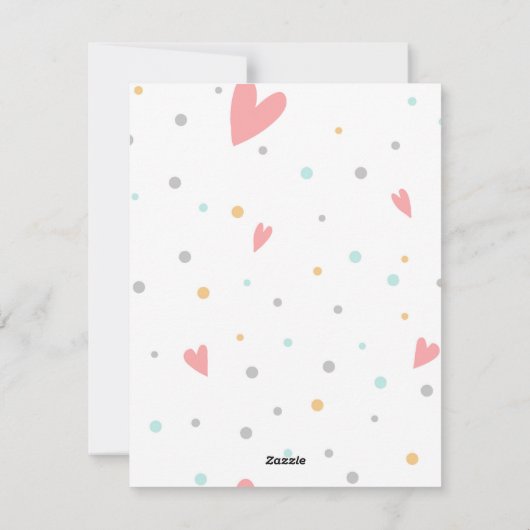 Donut Valentijn Holiday Teacher Card Feestdagenkaart (Achterkant)