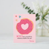 Donut Valentijn Holiday Teacher Card Feestdagenkaart (Staand voorkant)