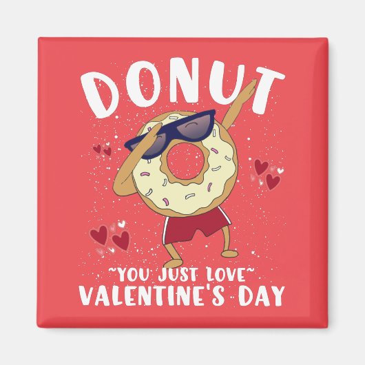Donut Valentijnsdag Citatemok Magneet (Voorkant)