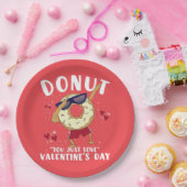Donut Valentijnsdag Papieren Bordje (Feest)