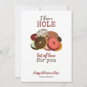 Donut Valentijnskaart Feestdagenkaart (Voorkant)