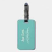 Donut Vegan Pattern for Vegetarian Sweet Tooth Bagagelabel (Achterkant verticaal)