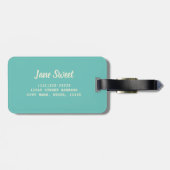 Donut Vegan Pattern for Vegetarian Sweet Tooth Bagagelabel (Achterkant horizontaal)