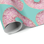 Donut Vegan Pattern for Vegetarian Sweet Tooth Cadeaupapier (Rol Hoek)