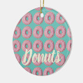 Donut Vegan Pattern for Vegetarian Sweet Tooth Keramisch Ornament (Links)