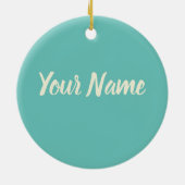 Donut Vegan Pattern for Vegetarian Sweet Tooth Keramisch Ornament (Achterkant)