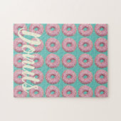 Donut Vegan Pattern for Vegetarian Sweet Tooth Legpuzzel (Horizontaal)