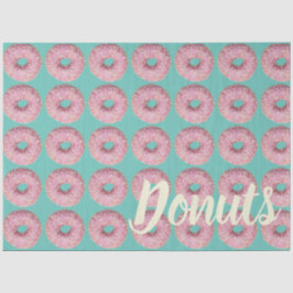 Donut Vegan Pattern for Vegetarian Sweet Tooth Tissuepapier