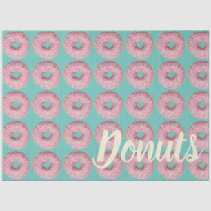 Donut Vegan Pattern for Vegetarian Sweet Tooth Tissuepapier