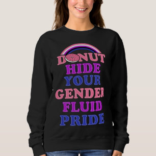 Donut Verberg je Genderfluïde Trots Genderqueer Es Trui