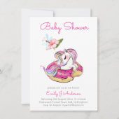 Donut Vergeet Mijn Baby Shower Eenhoorn Strooideko (Voorkant)