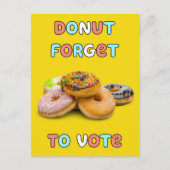 Donut vergeet te stemmen Briefkaart (Voorkant)