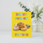 Donut vergeet te stemmen Briefkaart (Staand voorkant)
