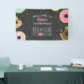 Donut Verjaardag Banner Party Donut Backdrop Meisj (Beurs)