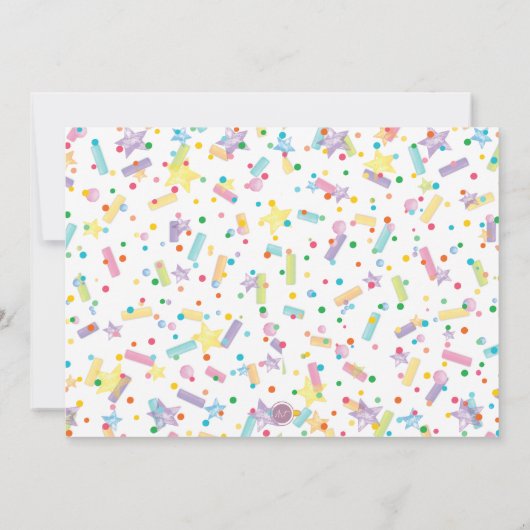 Donut Verjaardag Foto Bedankkaart (Achterkant)